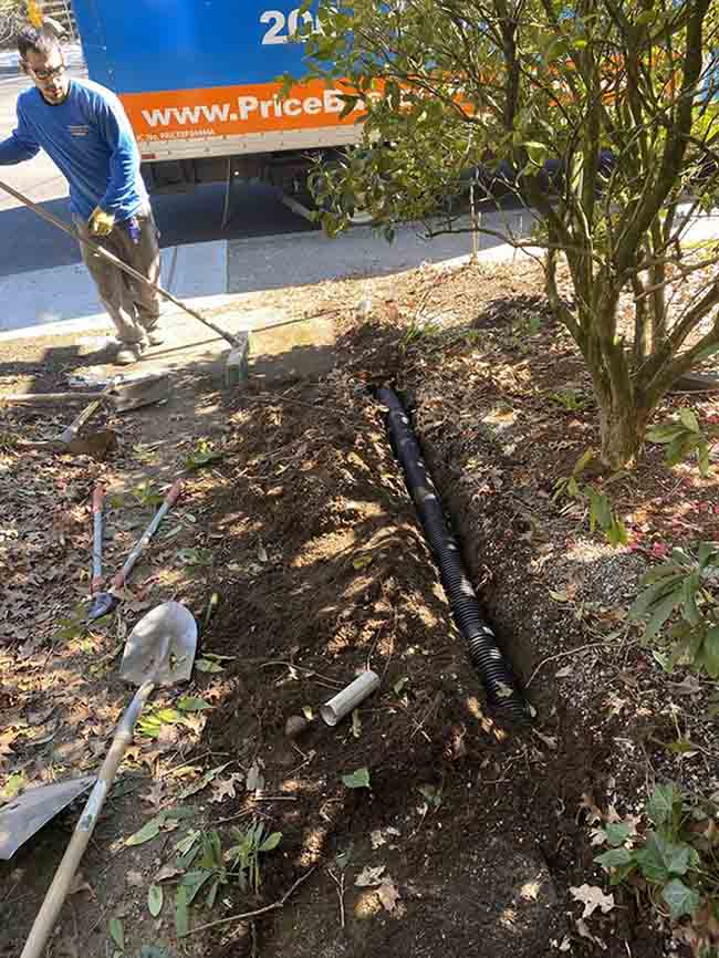 sewer pipe line repair in shoreline