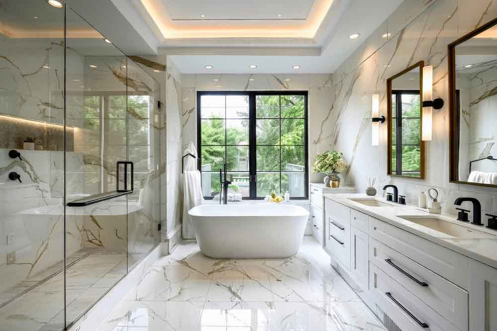 luxury bathroom plumbing Bellevue, WA