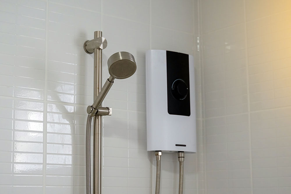 a tankless water heater at home