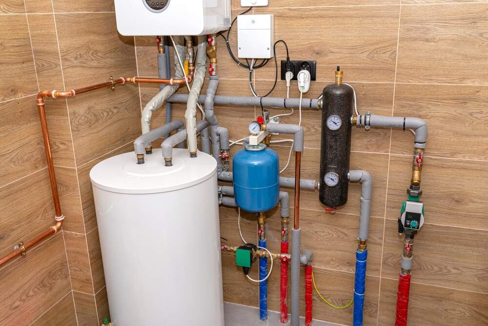 tank-based water heater at home