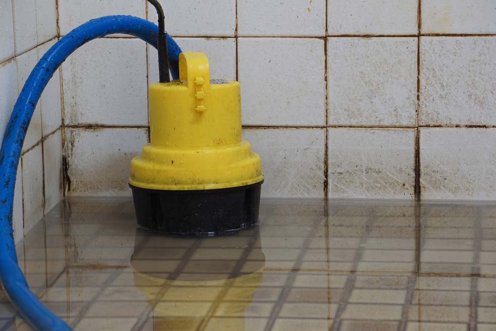 flooded bathroom/kitchen