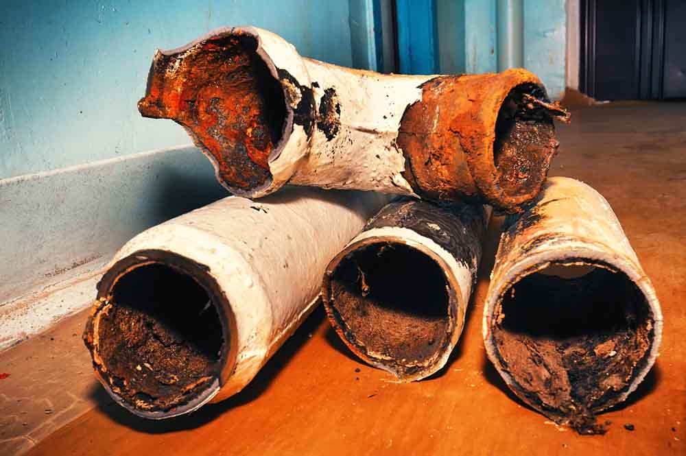 old sewer pipes